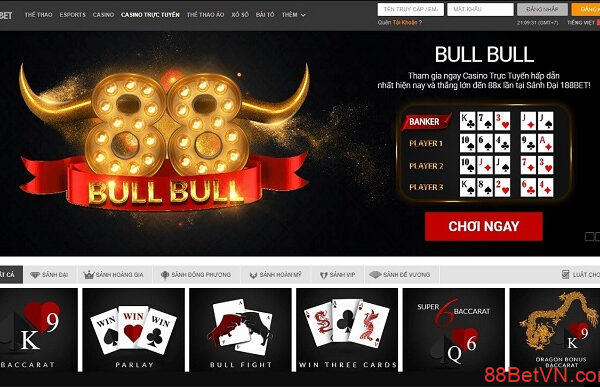 Khám phá thị trường game bài Bull Bull 188bet nhanh chóng và chính xác nhất
